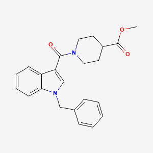 Methyl 1-(1-benzylindole-3-carbonyl)piperidine-4-carboxylate