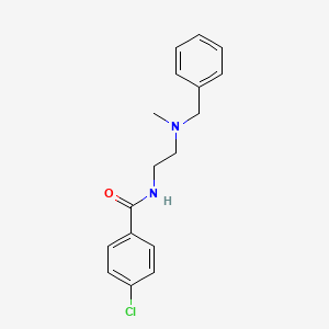 molecular formula C17H19ClN2O B7563198 N-[2-[benzyl(methyl)amino]ethyl]-4-chlorobenzamide 