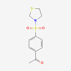 1-[4-(1,3-Thiazolidin-3-ylsulfonyl)phenyl]ethanone