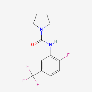 N-[2-fluoro-5-(trifluoromethyl)phenyl]pyrrolidine-1-carboxamide