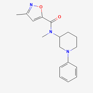 N,3-dimethyl-N-(1-phenylpiperidin-3-yl)-1,2-oxazole-5-carboxamide