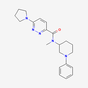 N-methyl-N-(1-phenylpiperidin-3-yl)-6-pyrrolidin-1-ylpyridazine-3-carboxamide
