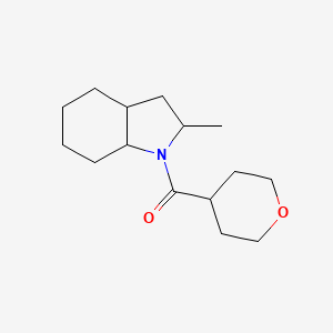 molecular formula C15H25NO2 B7563290 (2-Methyl-2,3,3a,4,5,6,7,7a-octahydroindol-1-yl)-(oxan-4-yl)methanone 
