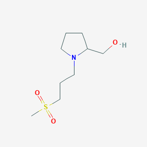 molecular formula C9H19NO3S B7563315 [1-(3-Methylsulfonylpropyl)pyrrolidin-2-yl]methanol 