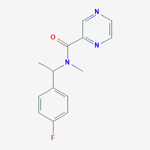N-[1-(4-fluorophenyl)ethyl]-N-methylpyrazine-2-carboxamide