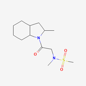 N-methyl-N-[2-(2-methyl-2,3,3a,4,5,6,7,7a-octahydroindol-1-yl)-2-oxoethyl]methanesulfonamide