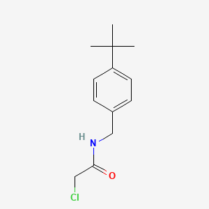 molecular formula C13H18ClNO B7563410 2-Chloro-N-(4-tert-butylphenylmethyl)-acetamide 