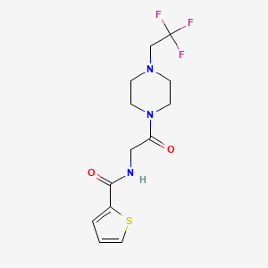N-[2-oxo-2-[4-(2,2,2-trifluoroethyl)piperazin-1-yl]ethyl]thiophene-2-carboxamide
