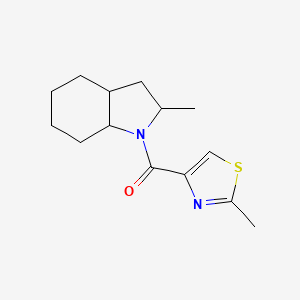 (2-Methyl-2,3,3a,4,5,6,7,7a-octahydroindol-1-yl)-(2-methyl-1,3-thiazol-4-yl)methanone