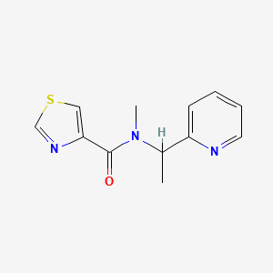 molecular formula C12H13N3OS B7563467 N-methyl-N-(1-pyridin-2-ylethyl)-1,3-thiazole-4-carboxamide 