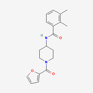 molecular formula C19H22N2O3 B7563547 N-[1-(furan-2-carbonyl)piperidin-4-yl]-2,3-dimethylbenzamide 