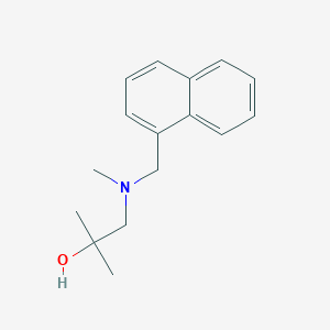 molecular formula C16H21NO B7563556 2-Methyl-1-[methyl(naphthalen-1-ylmethyl)amino]propan-2-ol 