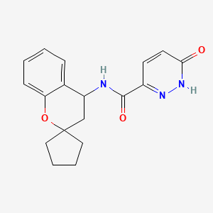 6-oxo-N-spiro[3,4-dihydrochromene-2,1'-cyclopentane]-4-yl-1H-pyridazine-3-carboxamide