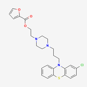 2-[4-[3-(2-Chlorophenothiazin-10-yl)propyl]piperazin-1-yl]ethyl furan-2-carboxylate