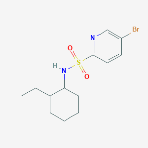molecular formula C13H19BrN2O2S B7563704 5-bromo-N-(2-ethylcyclohexyl)pyridine-2-sulfonamide 