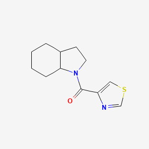 molecular formula C12H16N2OS B7563713 2,3,3a,4,5,6,7,7a-Octahydroindol-1-yl(1,3-thiazol-4-yl)methanone 