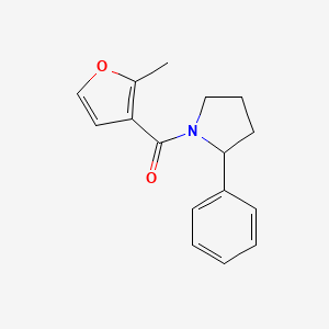 molecular formula C16H17NO2 B7563740 (2-Methylfuran-3-yl)-(2-phenylpyrrolidin-1-yl)methanone 