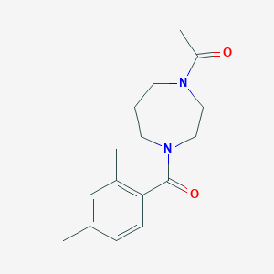 1-[4-(2,4-Dimethylbenzoyl)-1,4-diazepan-1-yl]ethanone