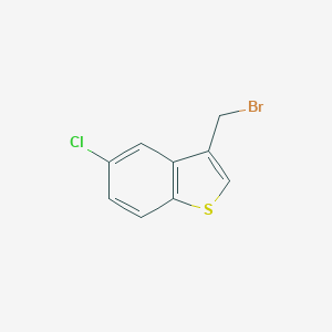 molecular formula C9H6BrClS B075638 3-(Bromomethyl)-5-chlorobenzo[b]thiophene CAS No. 1198-51-2