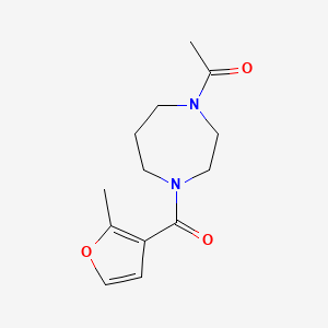 1-[4-(2-Methylfuran-3-carbonyl)-1,4-diazepan-1-yl]ethanone