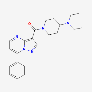 [4-(Diethylamino)piperidin-1-yl]-(7-phenylpyrazolo[1,5-a]pyrimidin-3-yl)methanone