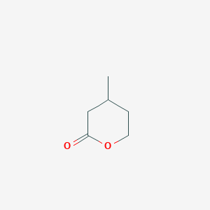 molecular formula C6H10O2 B075639 4-Methyltetrahydro-2H-pyran-2-one CAS No. 1121-84-2