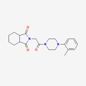 2-[2-[4-(2-Methylphenyl)piperazin-1-yl]-2-oxoethyl]-3a,4,5,6,7,7a-hexahydroisoindole-1,3-dione