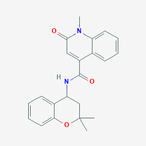 N-(2,2-dimethyl-3,4-dihydrochromen-4-yl)-1-methyl-2-oxoquinoline-4-carboxamide