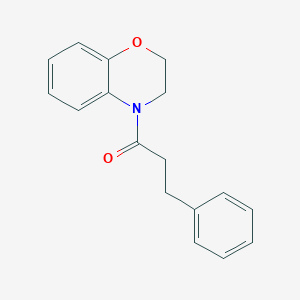 molecular formula C17H17NO2 B7564005 1-(2,3-Dihydro-1,4-benzoxazin-4-yl)-3-phenylpropan-1-one 