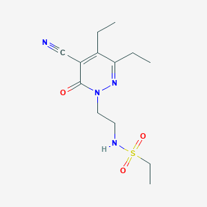 N-[2-(5-cyano-3,4-diethyl-6-oxopyridazin-1-yl)ethyl]ethanesulfonamide