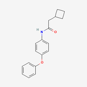 molecular formula C18H19NO2 B7564055 Acetamide, 2-cyclobutyl-N-(4-phenoxyphenyl)- 
