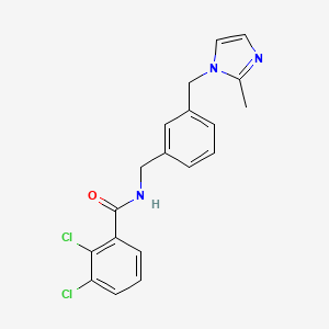 2,3-dichloro-N-[[3-[(2-methylimidazol-1-yl)methyl]phenyl]methyl]benzamide