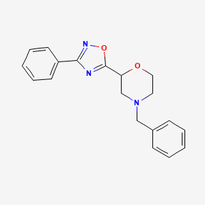 4-Benzyl-2-(3-phenyl-1,2,4-oxadiazol-5-yl)morpholine