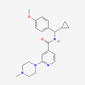 N-[cyclopropyl-(4-methoxyphenyl)methyl]-2-(4-methylpiperazin-1-yl)pyridine-4-carboxamide