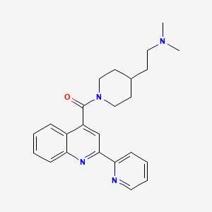 [4-[2-(Dimethylamino)ethyl]piperidin-1-yl]-(2-pyridin-2-ylquinolin-4-yl)methanone