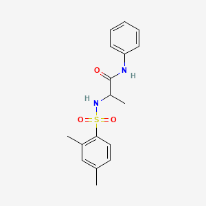 2-[(2,4-dimethylphenyl)sulfonylamino]-N-phenylpropanamide