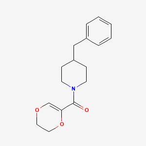 molecular formula C17H21NO3 B7564223 (4-Benzylpiperidin-1-yl)-(2,3-dihydro-1,4-dioxin-5-yl)methanone 