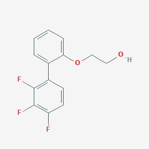 molecular formula C14H11F3O2 B7564251 2-[(2',3',4'-Trifluorobiphenyl-2-Yl)oxy]ethanol 