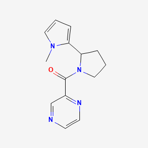 [2-(1-Methylpyrrol-2-yl)pyrrolidin-1-yl]-pyrazin-2-ylmethanone