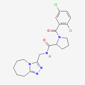 1-(2,5-dichlorobenzoyl)-N-(6,7,8,9-tetrahydro-5H-[1,2,4]triazolo[4,3-a]azepin-3-ylmethyl)pyrrolidine-2-carboxamide