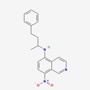 molecular formula C19H19N3O2 B7564352 8-nitro-N-(4-phenylbutan-2-yl)isoquinolin-5-amine 