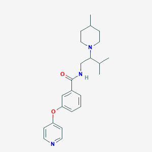 N-[3-methyl-2-(4-methylpiperidin-1-yl)butyl]-3-pyridin-4-yloxybenzamide