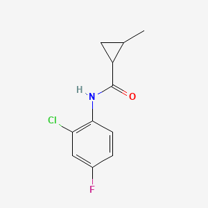 N-(2-chloro-4-fluorophenyl)-2-methylcyclopropane-1-carboxamide