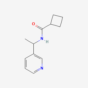 molecular formula C12H16N2O B7564426 N-(1-pyridin-3-ylethyl)cyclobutanecarboxamide 