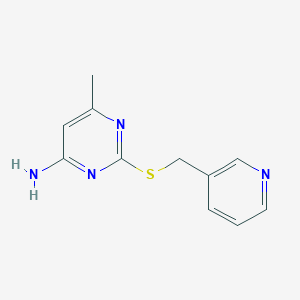 6-Methyl-2-(pyridin-3-ylmethylsulfanyl)pyrimidin-4-amine