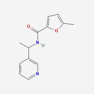 molecular formula C13H14N2O2 B7564471 5-methyl-N-(1-pyridin-3-ylethyl)furan-2-carboxamide 