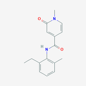 molecular formula C16H18N2O2 B7564493 N-(2-ethyl-6-methylphenyl)-1-methyl-2-oxopyridine-4-carboxamide 
