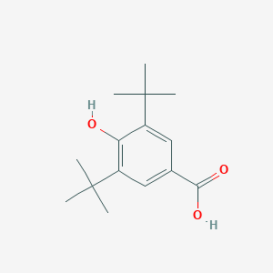 molecular formula C15H22O3 B075645 3,5-Di-tert-butyl-4-hydroxybenzoic acid CAS No. 1421-49-4