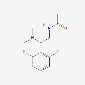 molecular formula C12H16F2N2O B7564508 N-[2-(2,6-difluorophenyl)-2-(dimethylamino)ethyl]acetamide 