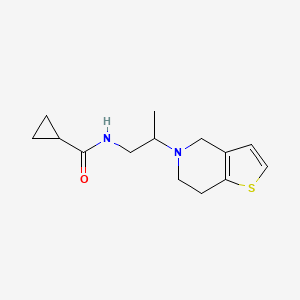 N-[2-(6,7-dihydro-4H-thieno[3,2-c]pyridin-5-yl)propyl]cyclopropanecarboxamide